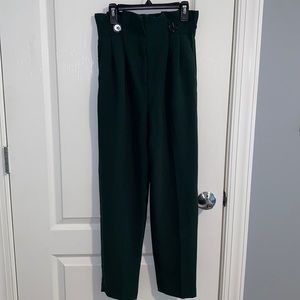 Women’s Forest Green super high waisted work pant